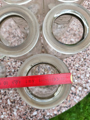 13 alte schöne hohe Einmachgläser von Weck Flachrand, 1 & 0,75 Liter Vintage - Bild 8 von 18