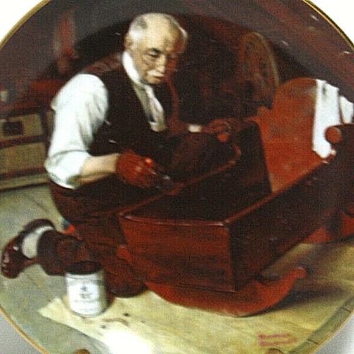 Knowles Sammler Deko Teller Opas Geschenk N. Rockwell Golden Moments - Bild 2 von 4