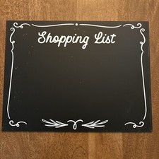 Member  s Mark Deluxe Wooden Kitchen Playcenter SHOPPING LIST BLACKBOARD ONLY