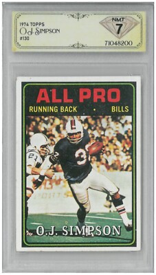 1974 Topps O.J. SIMPSON #130 All-Pro 💎 DSG 7 NM | eBay