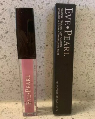 EVE PEARL Sheer Nudes Lip Gloss in PINK POP Full Size .11 oz. /3 g BNIB RARE!