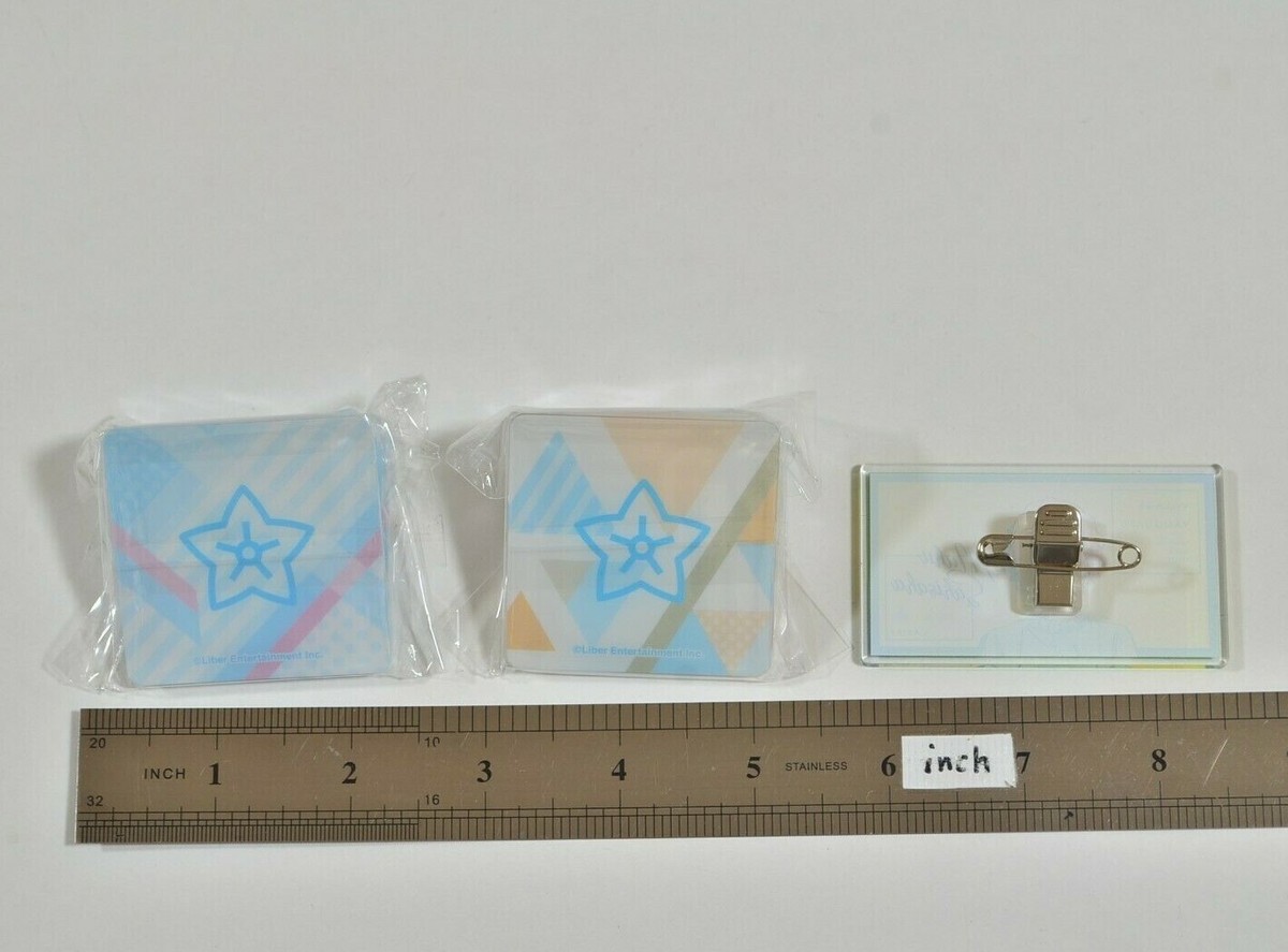 A3! Sakisaka Muku Set Acrylic Clip, Pin Badge Japan Anime #B1395