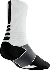 Nike Hyper Elite Cushioned Crew Basketball Sock SMALL (Youth/women 4-6) 4801-101