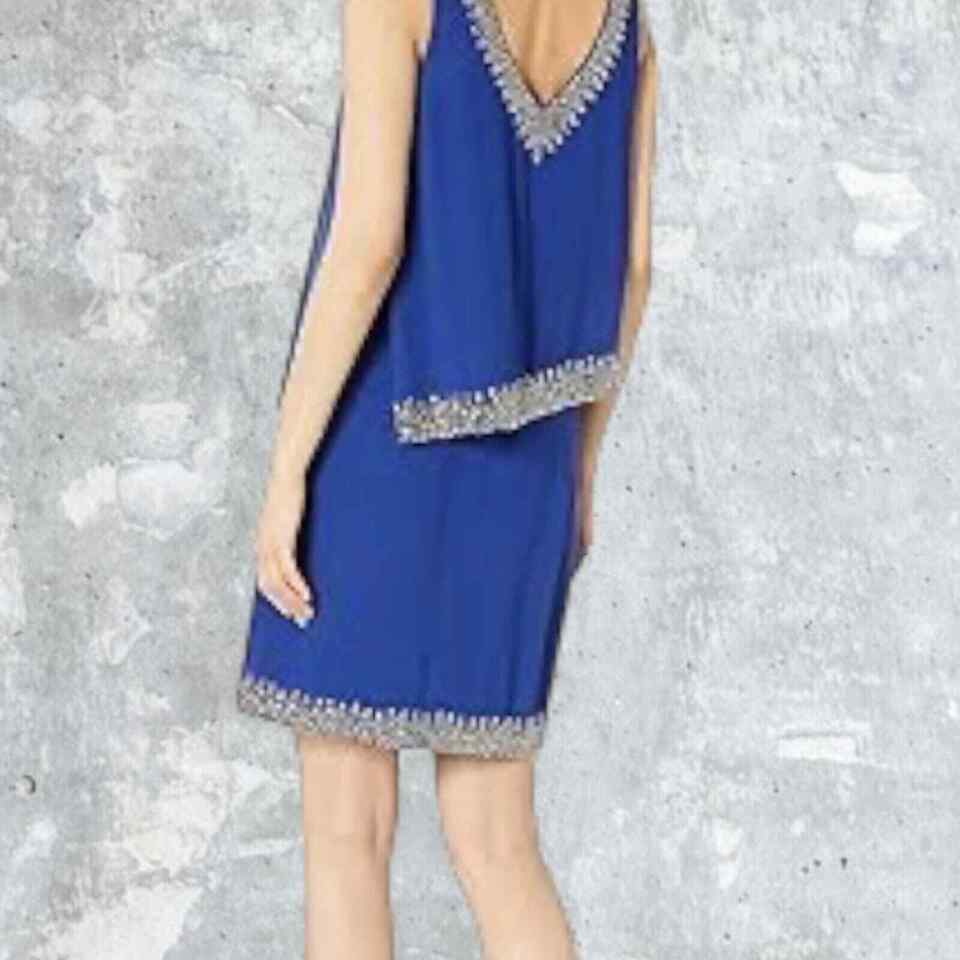 NWT J Kara Women's Bodice Edge Beaded Short Cocktail Dress Size 6P | eBay