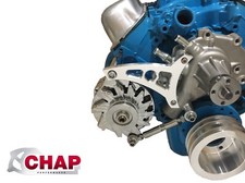 New Ford 351w Alternator Bracket V-belt Mid Mount Sbf Windsor 5.8l Alt Billet