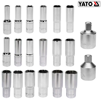 YATO Clé à douille Vielzahn 1/2" 12 pans 8 mm - 32 mm - Photo 1/4