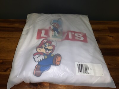 Levi's  x Super Mario Graphic Pullover Hoodie Sz M