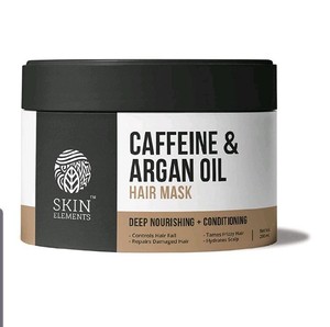 Skin Elements Caffeine And Argan Hairfall Control Hair Mask White