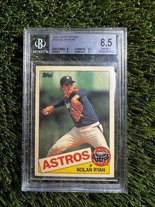 1985 TOPPS TIFFANY NOLAN RYAN #760 BGS 8.5
