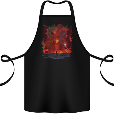 Dreiköpfiger Drache Fantasy Baumwollschürze 100% Bio