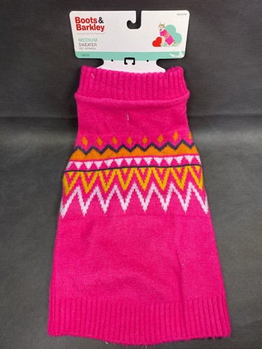 Boots & Barkley Dog Cat Pet Sweater Hot Pink Pattern - Sizes XS / S / M / L / XL - Picture 13 of 21