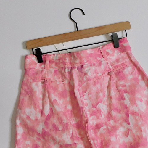 ¡¡NUEVO CON ETIQUETAS!! Pantalones Cortos Revolve FAITHFULL THE BRAND Les Deux Rosa Roos Tie Dye Lino Talla 4 - Imagen 10 de 21