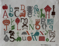 Alphabet 13ct Needlepoint hand painted Canvas 3067 Alice Peterson 22 x 15