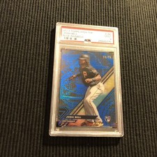 2017 TOPPS HIGH TEK JOSH BELL *ROOKIE BLUE RAINBOW PSA 9 MINT #11/75*  PIRATES