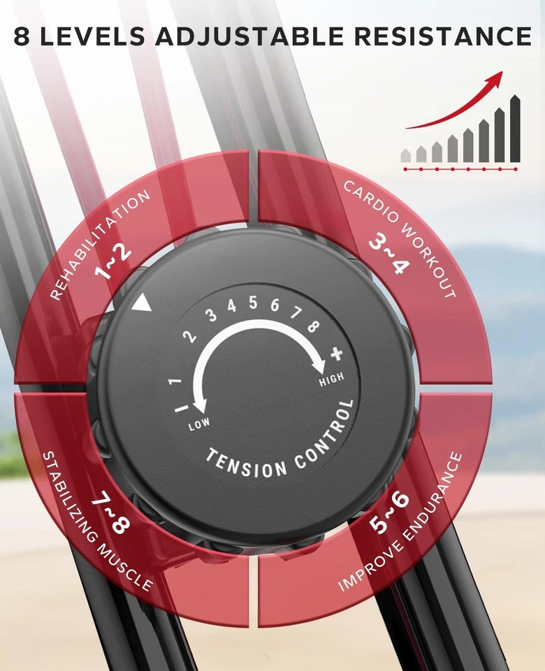 HAPBEAR Folding Exercise Bike Magnetic Foldable Stationary Bike, 3 in 1 Mode ... - Image 3 of 4