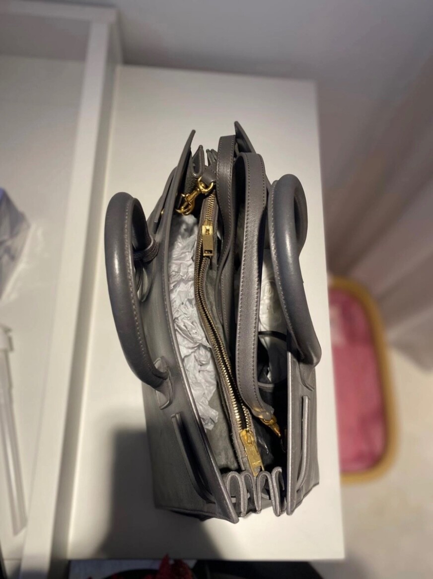 Borsa Saint Laurent Sac De Jour Small grigia