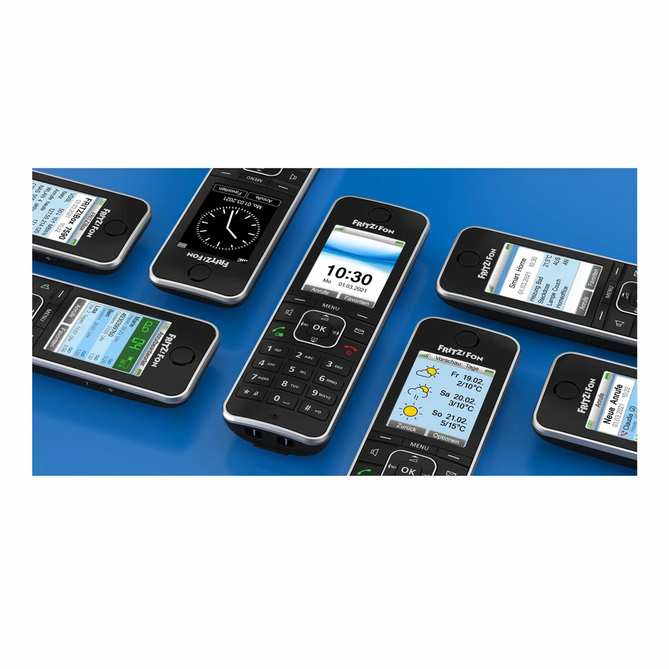 AVM FRITZ!Fon C6 Schnurlos-Telefon Hd-Telefonie Anrufbeantworter Ladeschale Eco - Bild 4 von 4