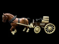 Vintage HGK Amoco #5 THE STANDARD OIL BUCKBOARD Horse W/ BARREL COLLECTOR BANK