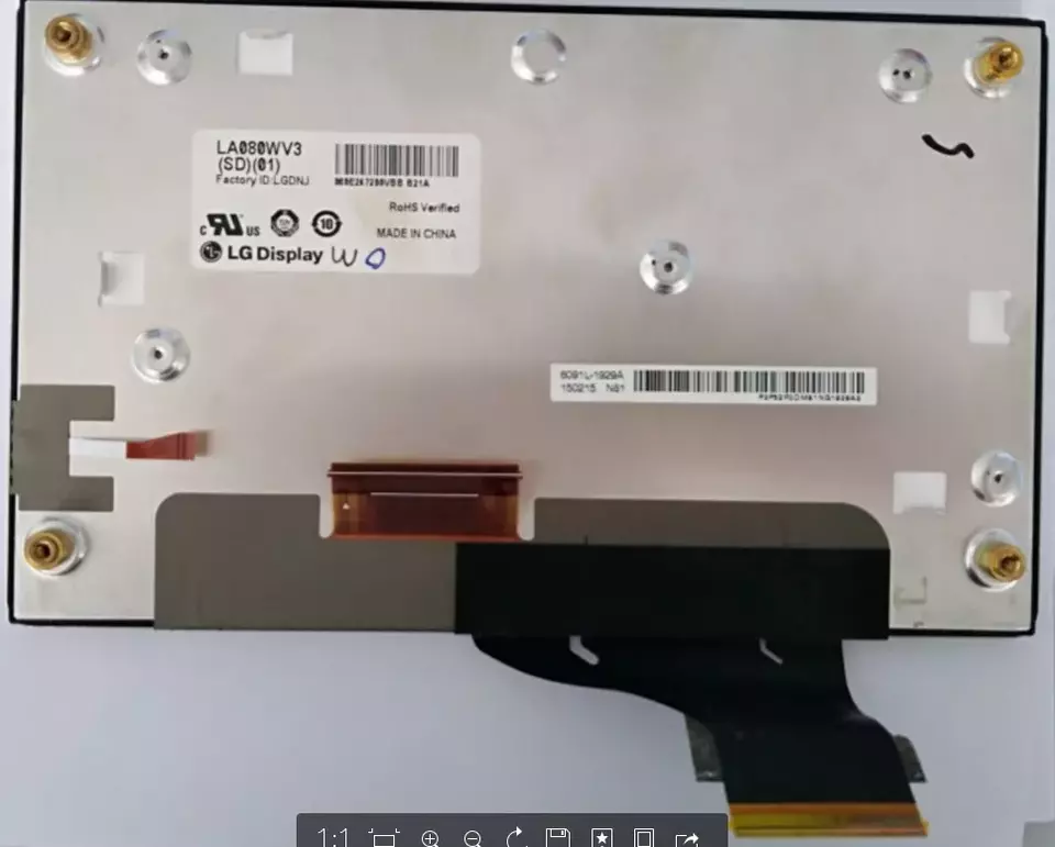 LA080WV3(SD)(01) LA080WV3-SD01 8 LCD With Touch Screen For Car Repair - Image 2 of 2