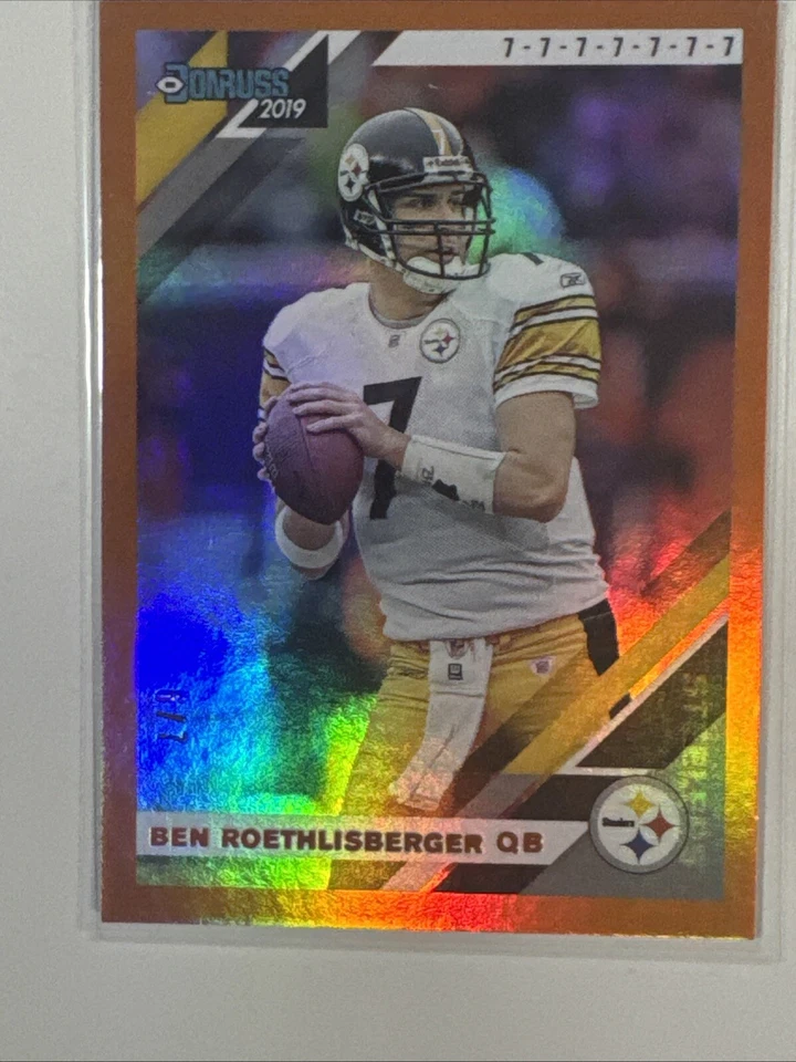 Donruss # Match Ben Roethlisberger SSP Variation 2019 6/7 7-7-7 🏈🔥💥 Foto 4 de 4