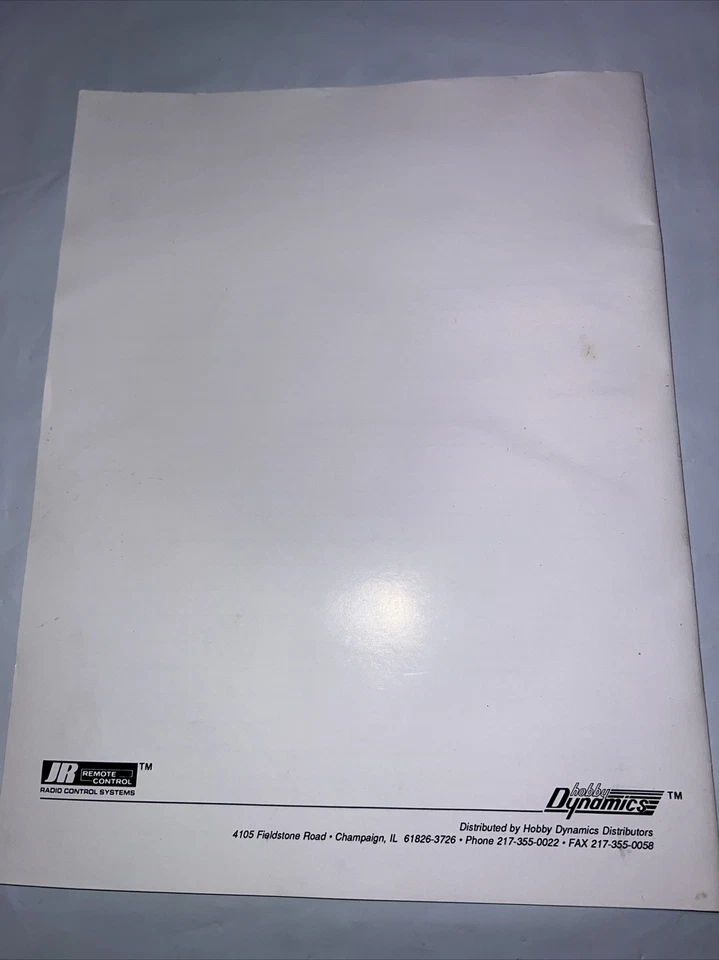 JR PROPO R-756 - 3 Channel Computer Transmitter Radio Owners Manual Rc Cars - Image 4 of 4