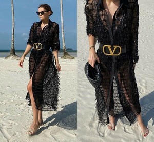 zara black sequin top