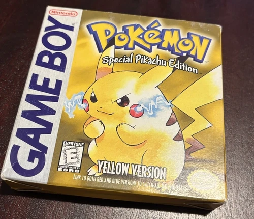 [White ESRB] Pokemon Yellow Gameboy Boxed [1st edition/Print] [North American]
