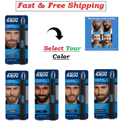 Just For Men 1-Day Beard & Brow Color Temporary Color for Beard and Eyebrows 9g