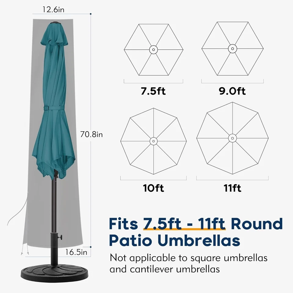 Fundas Para Sombreros De Jardín Impermeables Para Exteriores De 7.5 A 11 ft NUEVO Foto 2 de 4