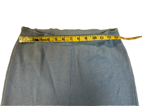 St. John Collection Vintage Pant Soft Blue Santana Knit Pullon Stretch Waist, 4 - Picture 8 of 12
