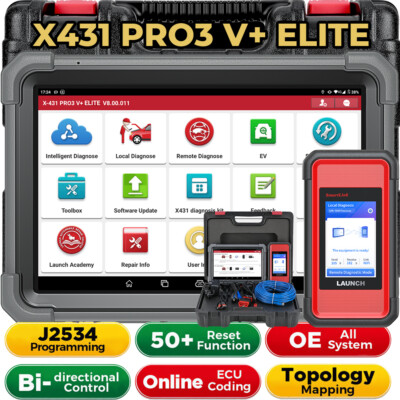 NEWEST LAUNCH X431 PRO 5 PRO3S+ ELITE OBD2 Diagnosegerät J2534 ECU Programmier