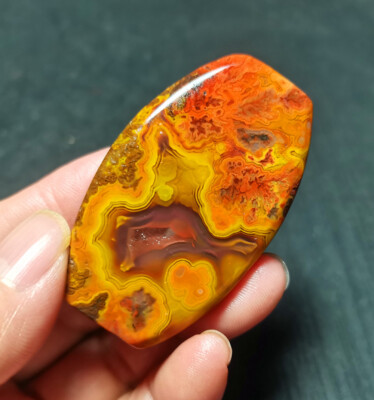 RARE 36.7g Natural Polished  Warring States Red Agate Stone  Healing R1619