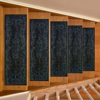 Patterned Stair Rug, Stair Tread Rug, Retro Stair Tread Rug, Stair Step Rug