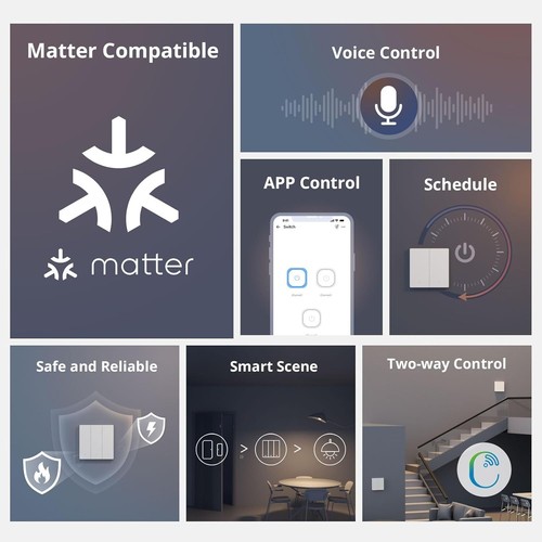 SONOFF SwitchMan Smart Wall Switch - M5 Matter kompatibel mit Apple Home eWeLink - Bild 7 von 29