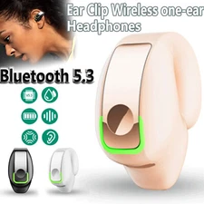 Bluetooth 5.3 Wireless Earbuds Ear Clip Bone Conduction Headphones Sport Headset