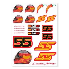Carlos Sainz F1 Formula One A4 Printed Vinyl Decal Sticker High Quality Kit