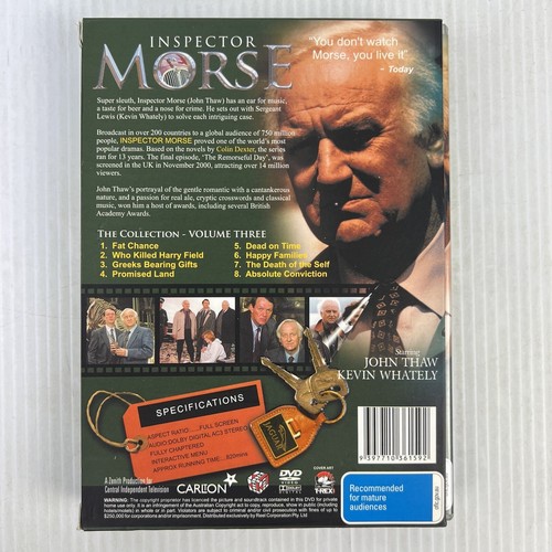 Inspector Morse - Volumes 2 3 4 (DVD Box Set) - John Thaw, Kevin Whately - Picture 9 of 19