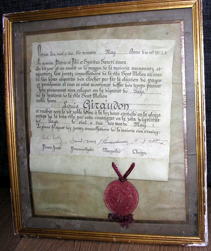 Saint Émilion. Document en « Langue d'oc » « occitan » Louis Giraudon. 1855. - Picture 3 of 3