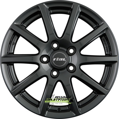 Rial Milano titanium 6.5x15 ET45 - LK5/108 ML70.1 Felge Alu