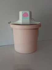 Peach Rival 4-Qt Quart Electric Ice Cream Frozen Yogurt Maker Freezer 8401 1.A5