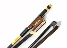 Braided Carbon Fiber Violin Bow 4/4 Top Grade Snake Wood Frog Bow Black Bow Hair