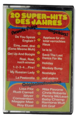MC 20 Super-Hits des Jahres Silver Convention Elfi Graf Roy Kassette Jupiter 70s
