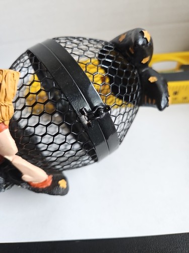 See's Candy Metal Mesh Halloween Candy Holder - Cute Witch With Black Cat - Picture 8 of 12