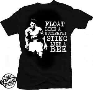 Muhammad Ali Float Like A Butterfly Sting Like A Bee Greatest Boxing T Shirt Ebay