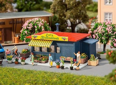 130560 Faller HO 1:87, Blumenladen Epoche III, Modelleisenbahn, Bausatz, GMK