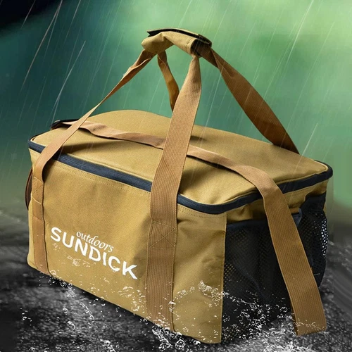Insulated Picnic Bag Carry Storage Basket Waterproof Hamper for Camping Beach