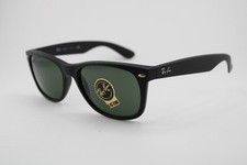 NEW RAY-BAN RB 2132 WAYFARER 622 BLACK RUBBER G-15 AUTHENTIC SUNGLASSES 58-18