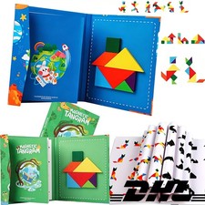 Magnetisch Tangram Holzpuzzle Knobelholz Lege...