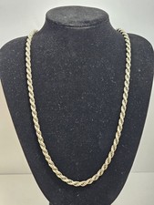 STERLING  SILVER .925  26" SOLID ROPE CHAIN (NECKLACE 73 GRAMS 76.69 per troy oz