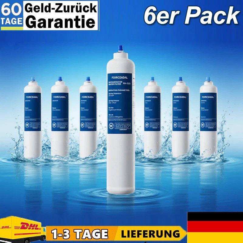 BONACELL 6x Wasserfilter für Samsung Kühlschrank Side By Side Whirpool DA29-10105J HAFEX